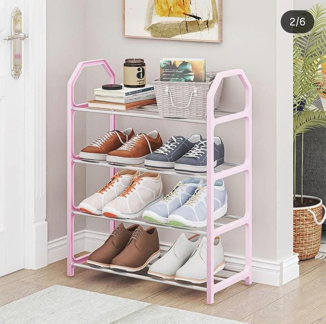 ORGANIZADOR ZAPATERA TUBOS ROSA MELON