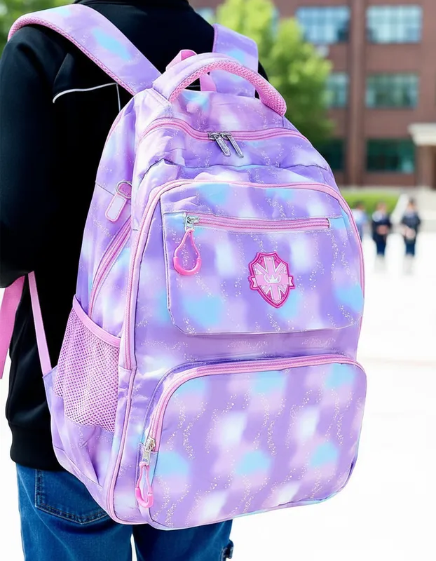 MOCHILA GALAXIA LILA