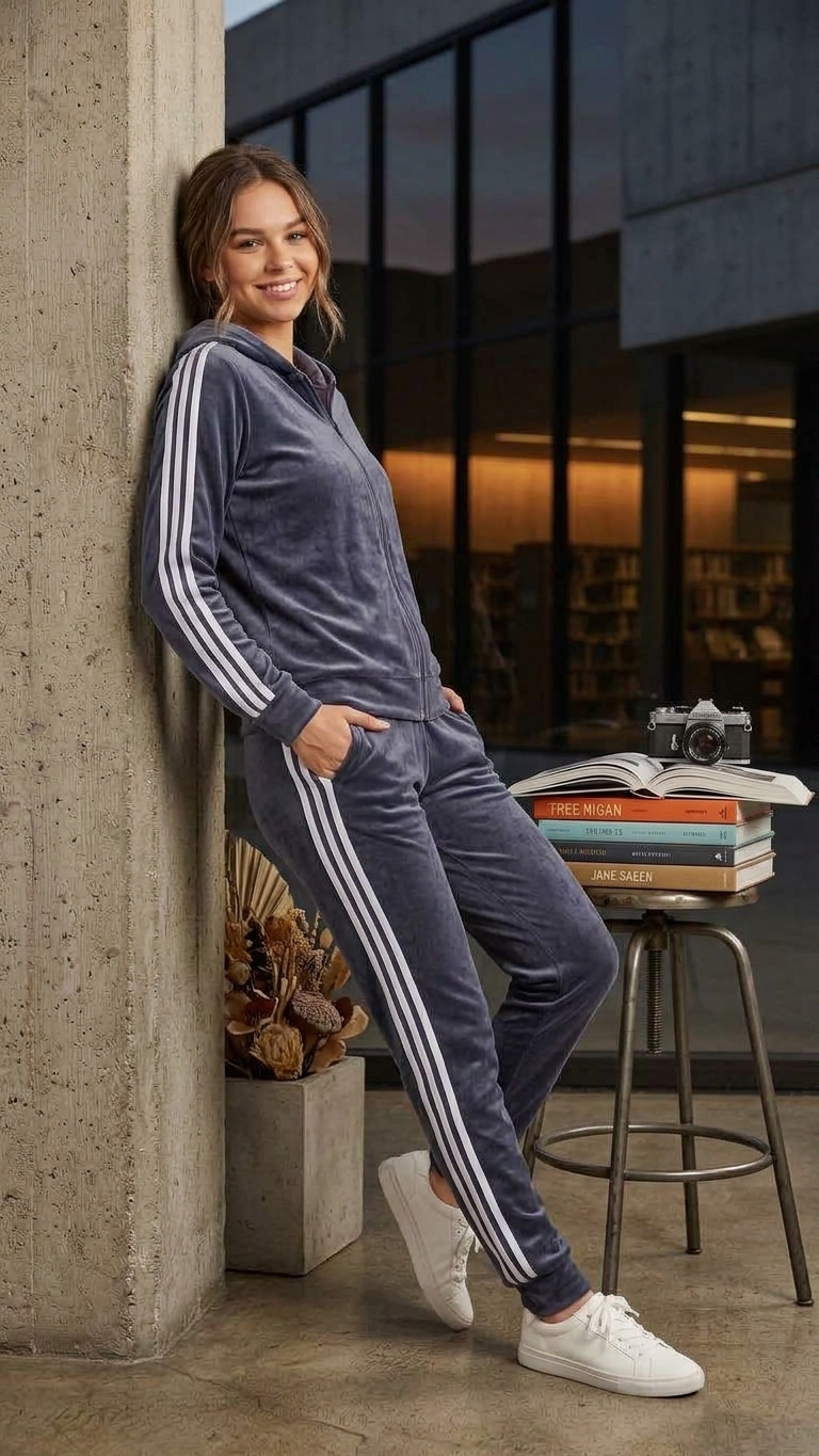 CONJUNTO PANTS Y CHAMARRA GRIS XL