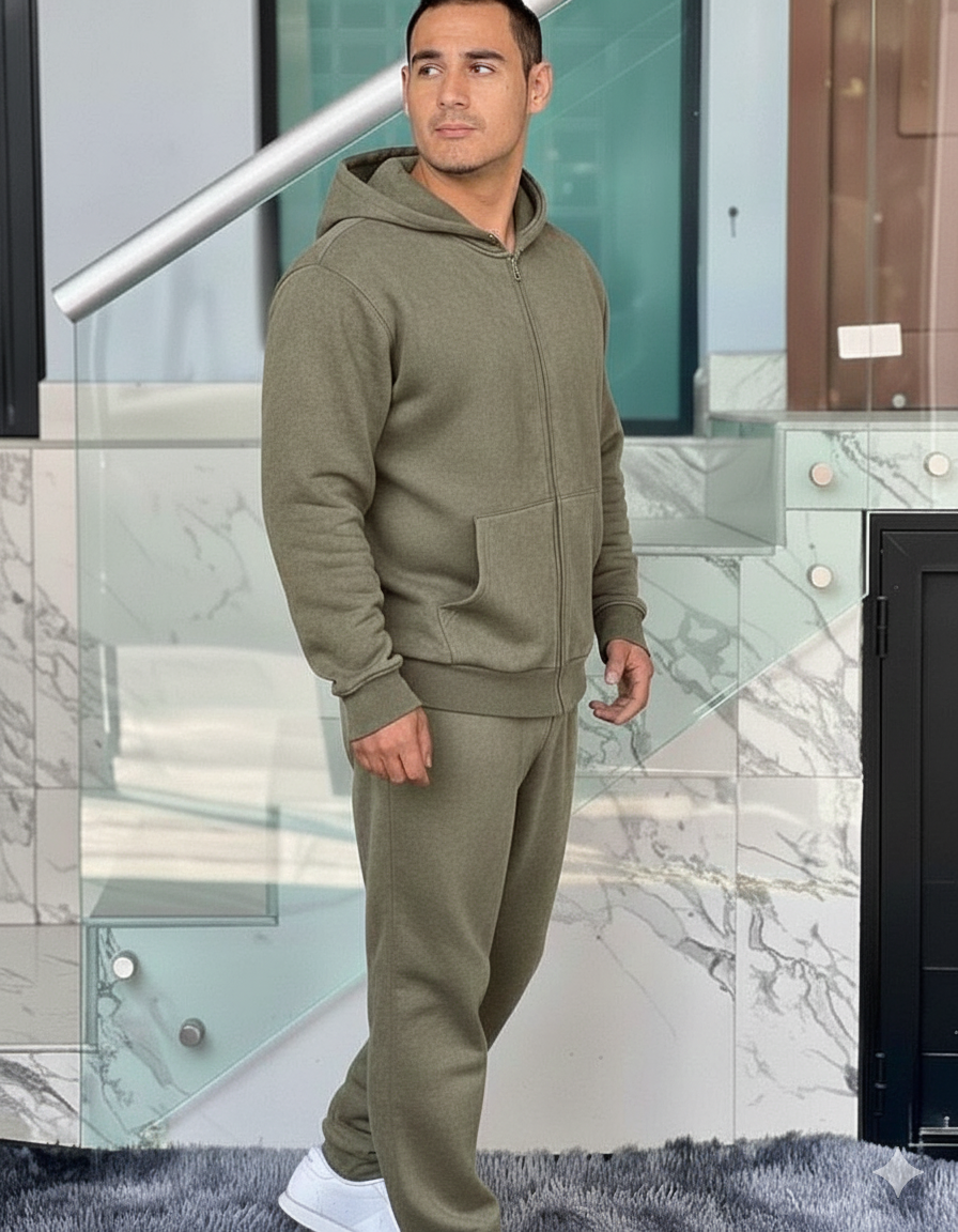 CONJUNTO PANTS JERA CABALLERO VERDE OLIVO