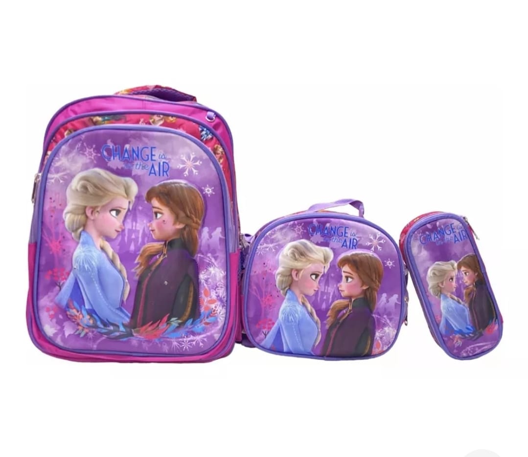 MOCHILA LED COMBO TRIPLE CON CARRITO DESMONTABLE FROZEN