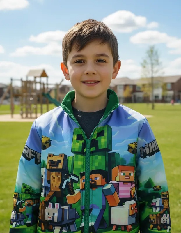 SUDADERA ABORREGADA MINECRAFT M (6-8)