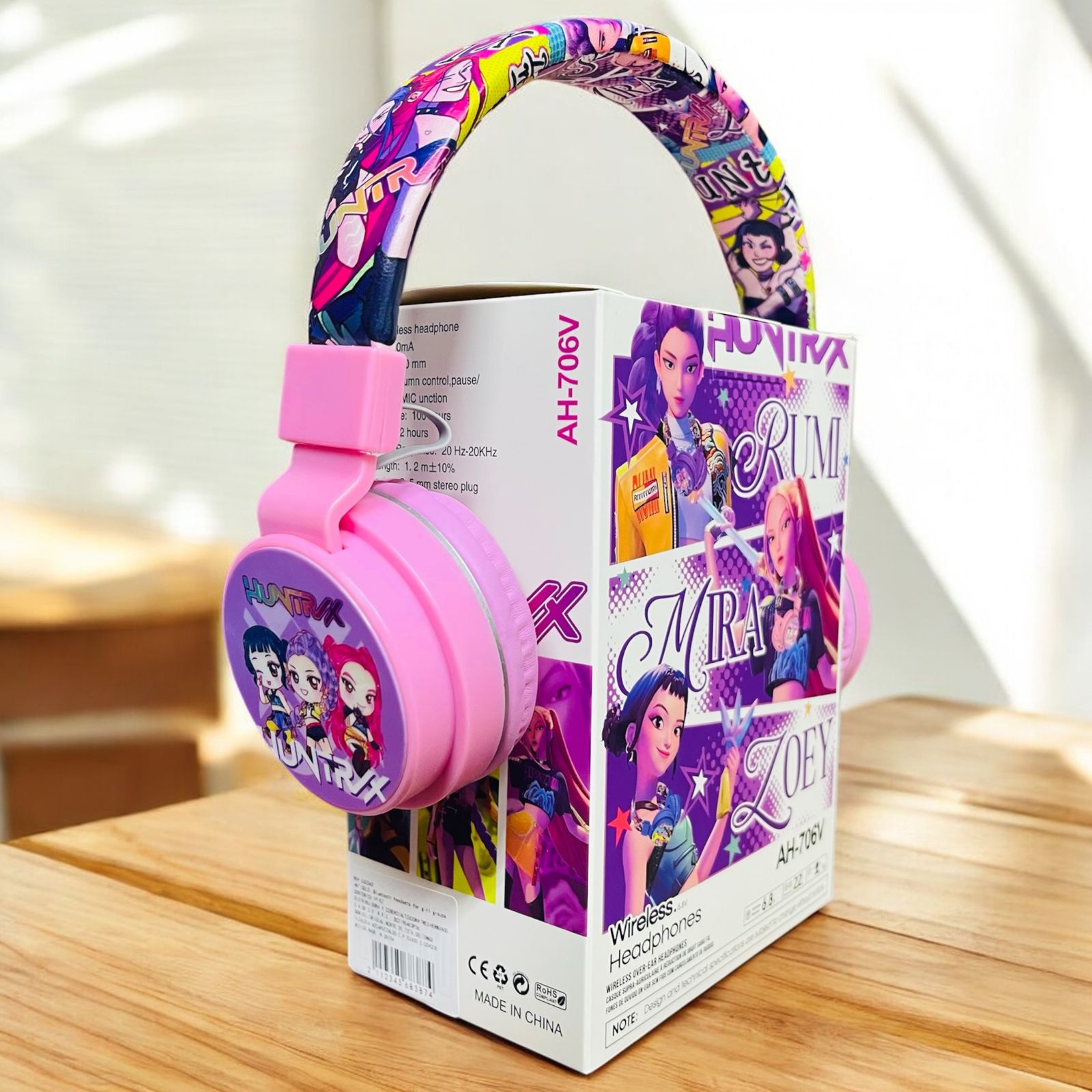 AUDIFONOS GUERRERAS KPOP ROSA