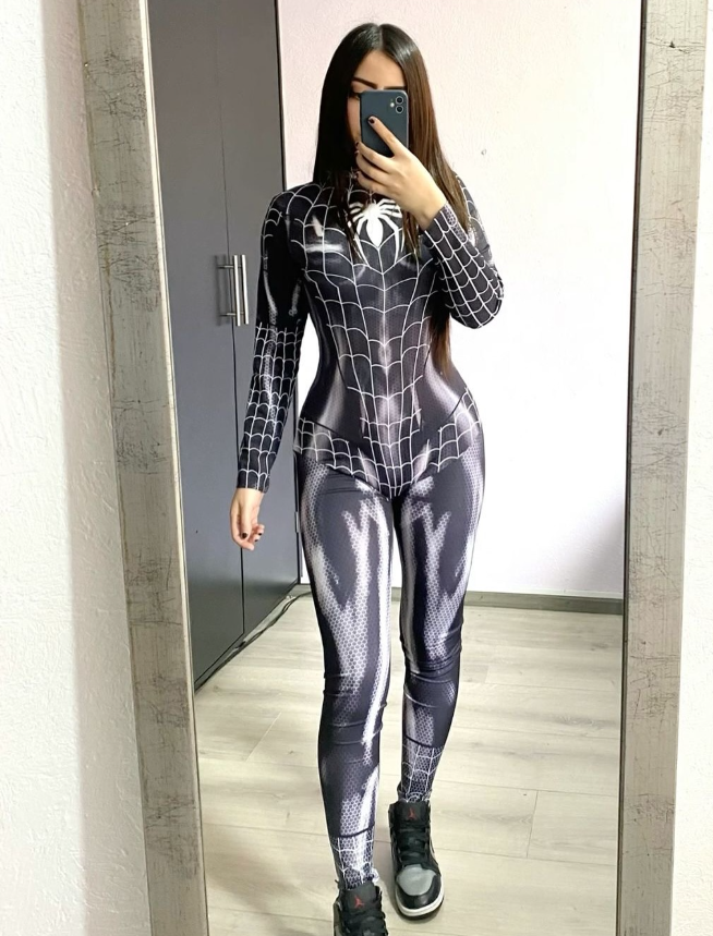 DISFRAZ SPIDERMAN MUJER NEGRO