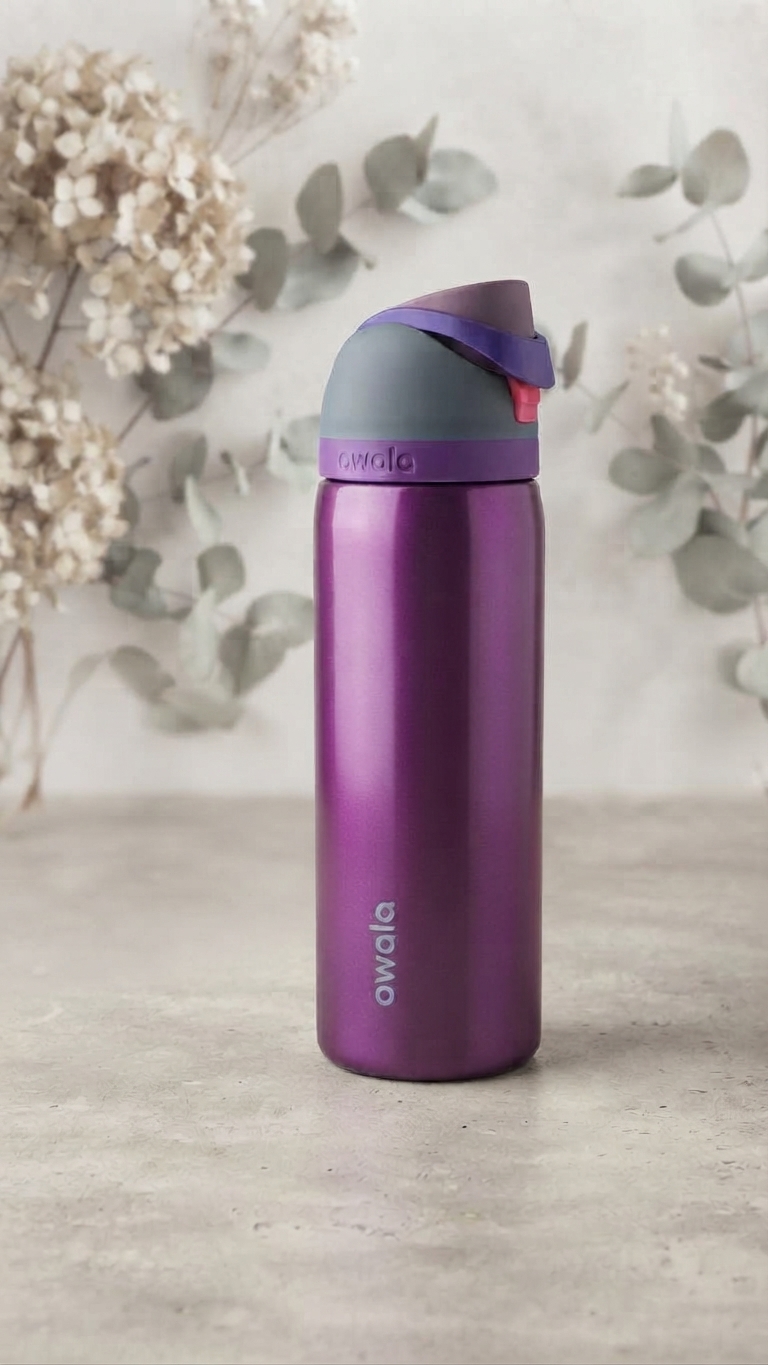 TERMO OWALA 32OZ METALICO MORADO