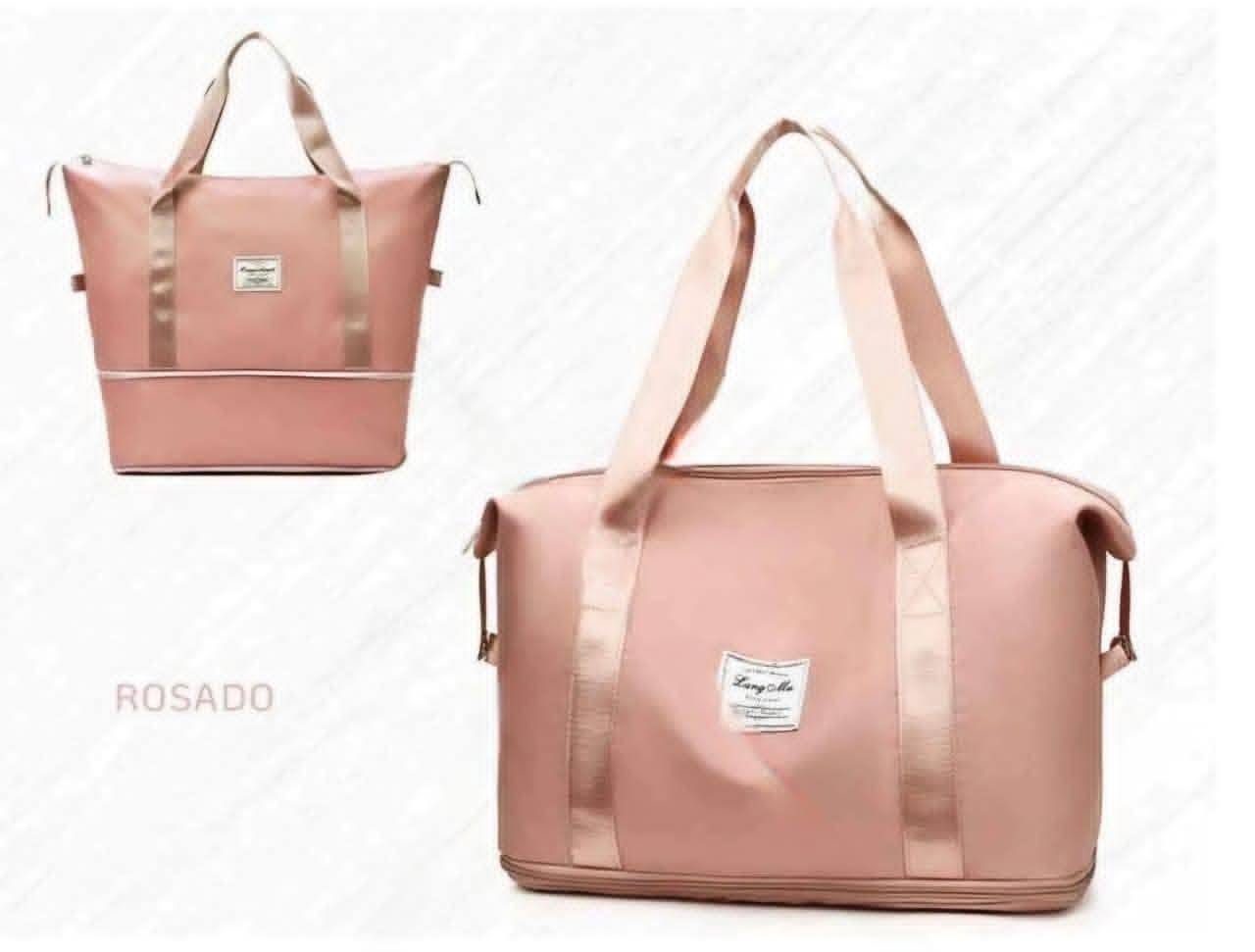 BOLSA DE VIAJE EXPANDIBLE ROSADO