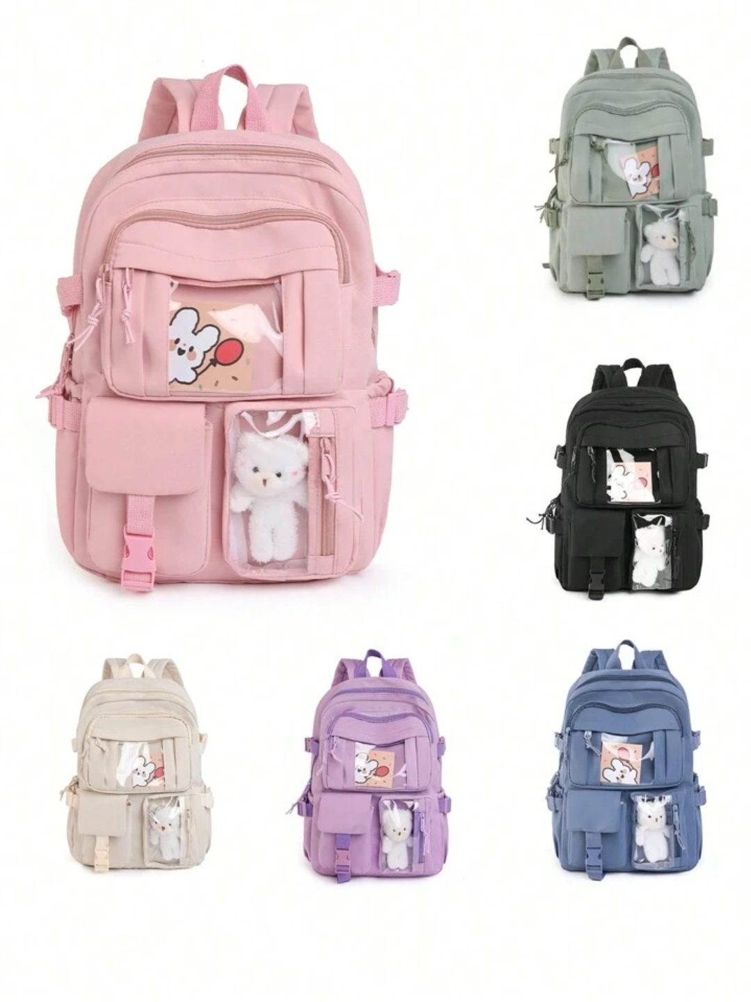 MOCHILA JUVENIL CON OSITO