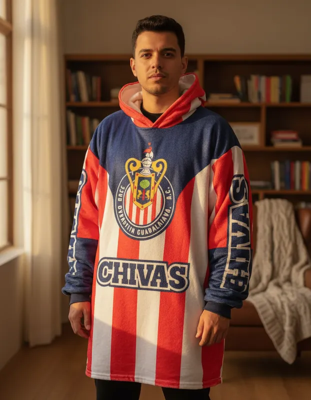 MAXI SUDADERA EQUIPOS ADULTO CHIVAS