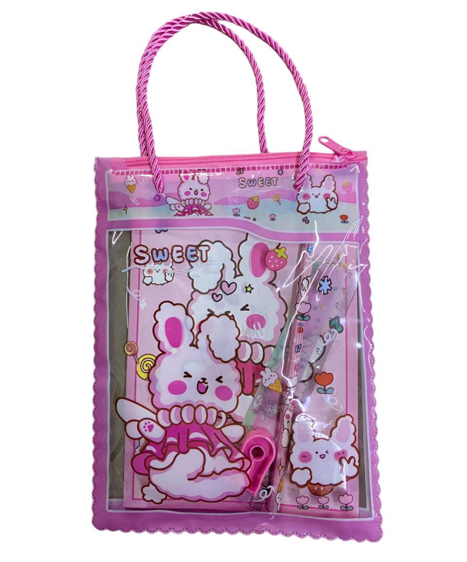 SET CUTTE ESCOLAR ROSA