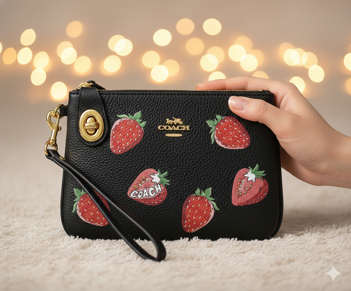 BOLSA MONEDERO COACH BLACK-Y1