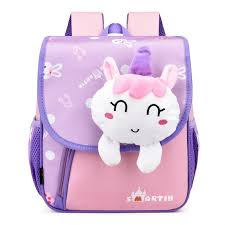 MOCHILA CON PELUCHE UNICORNIO