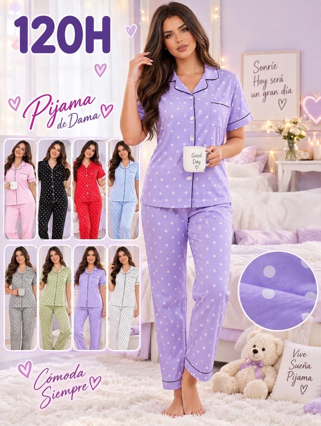 PIJAMA DE LUNARES 120H