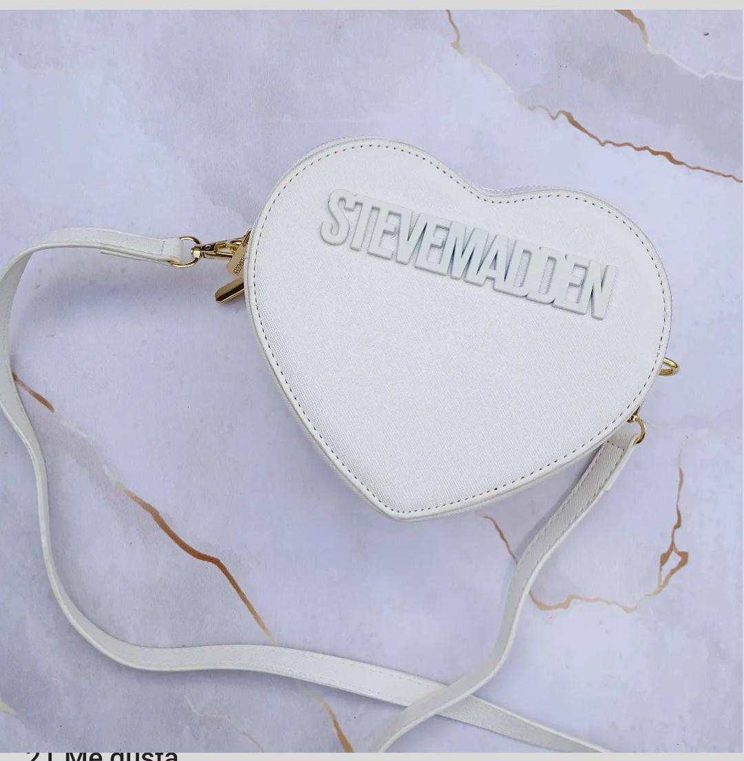 BOLSA STEVE MADDEN CORAZON BLANCO
