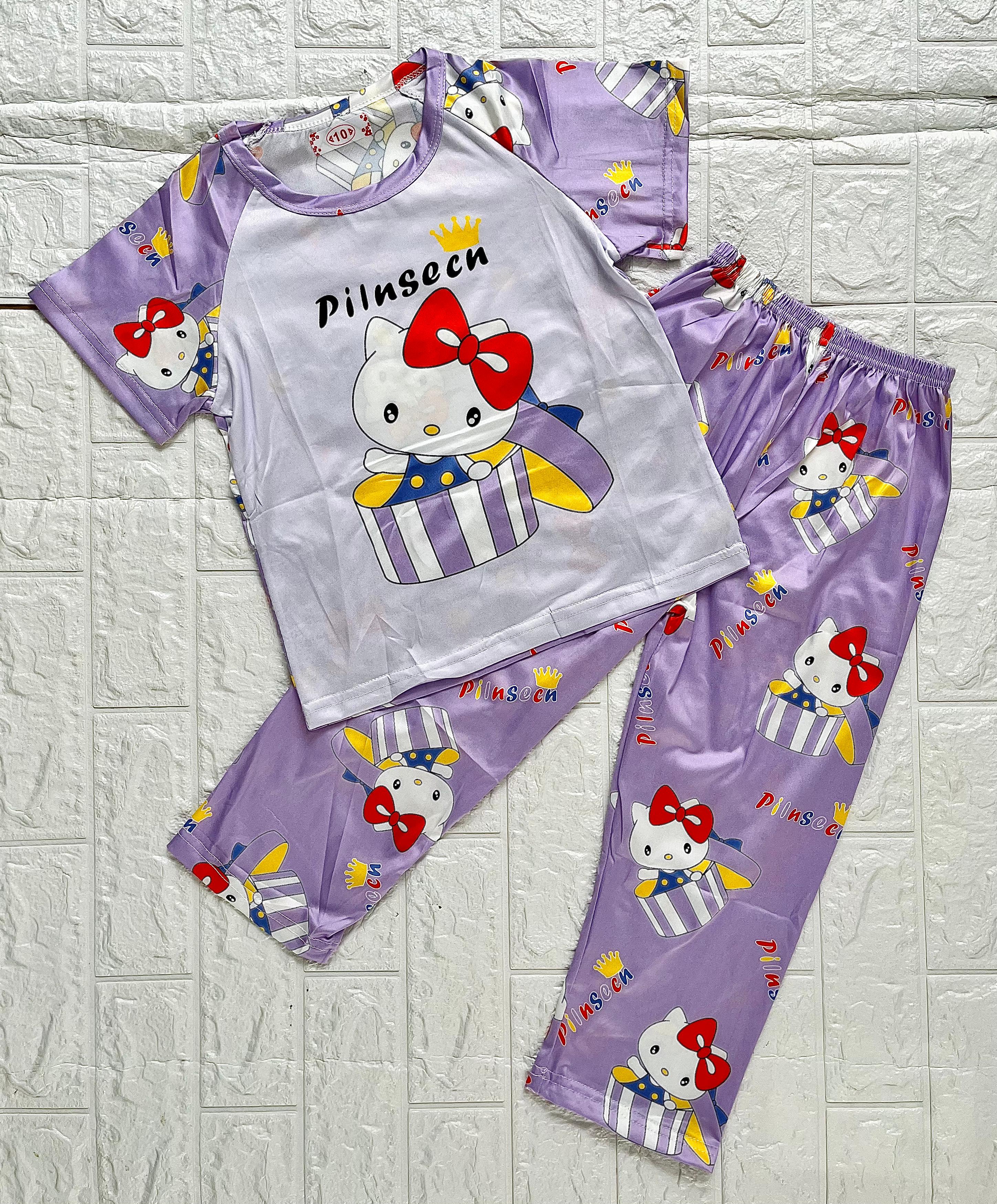 CONJUNTO PIJAMA PANTS NIÑOS KITTY REGALO 16