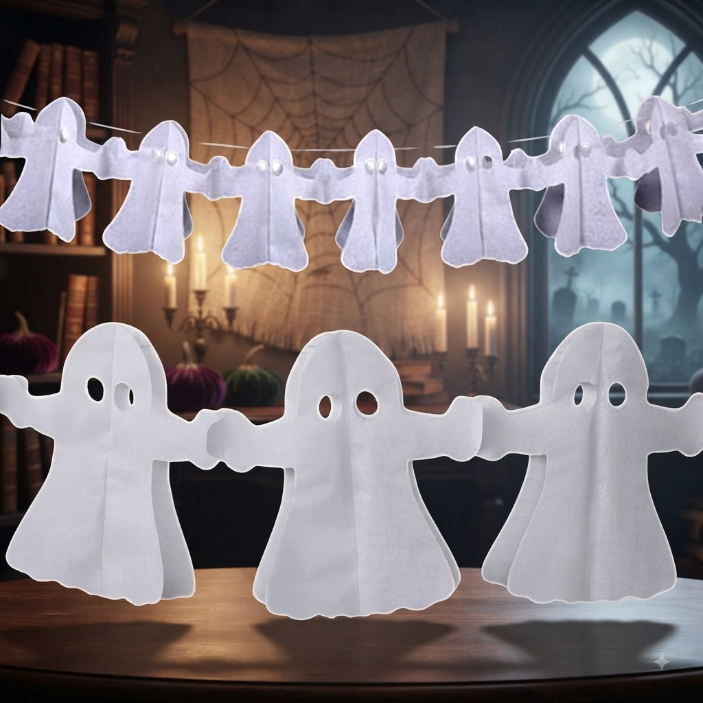 GUIRNALDAS HALLOWEEN FANTASMA