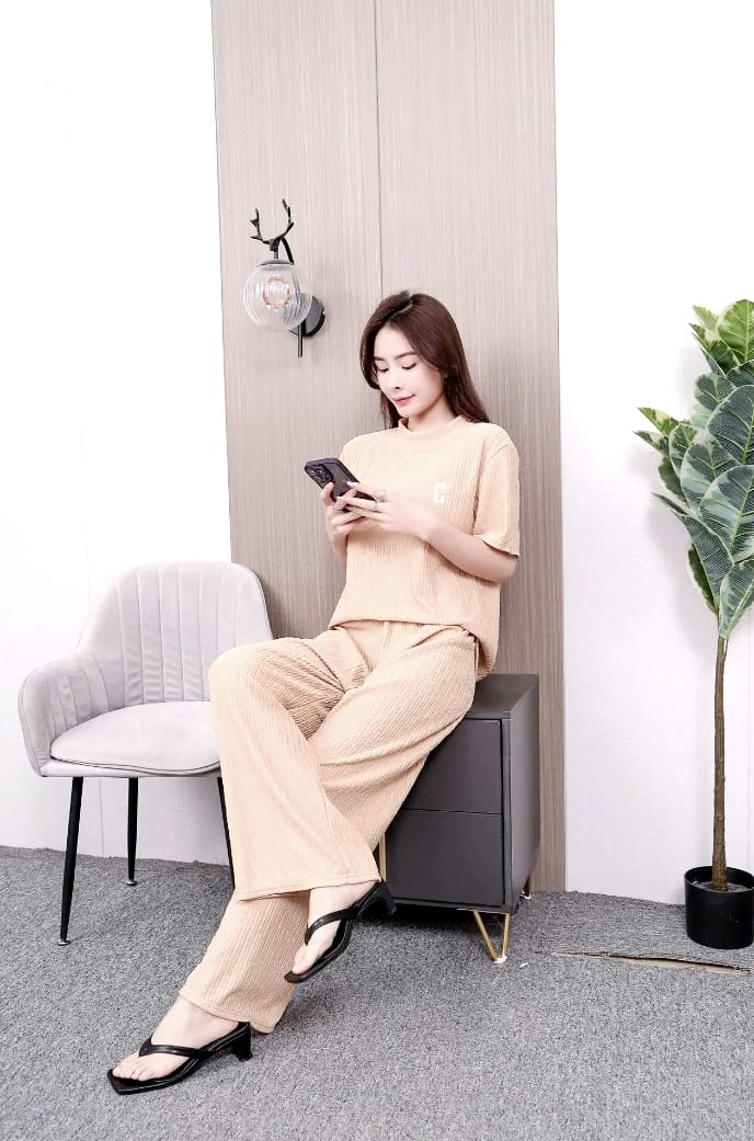 CONJUNTO C BEIGE (PANTALON)