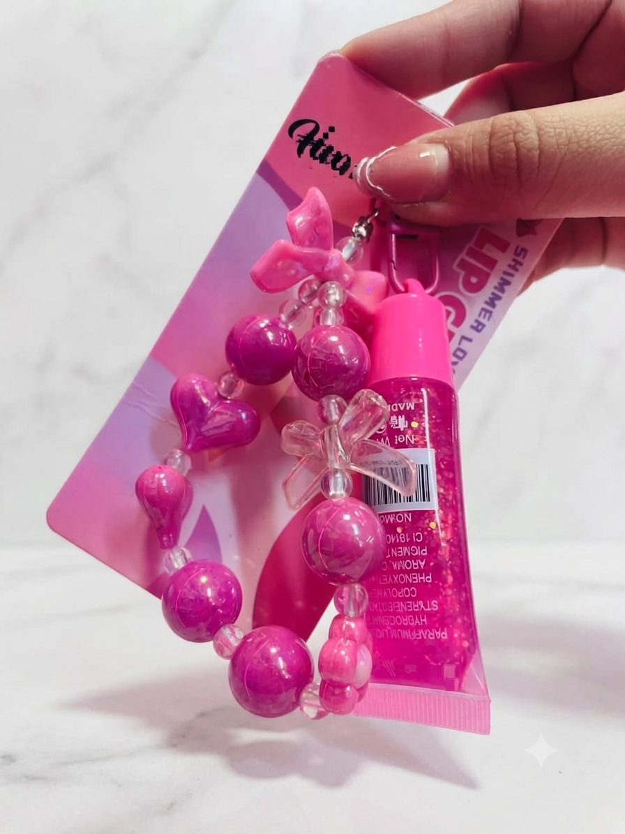 GLOSS CON LLAVERO SHIMMER LOVE 1PZ