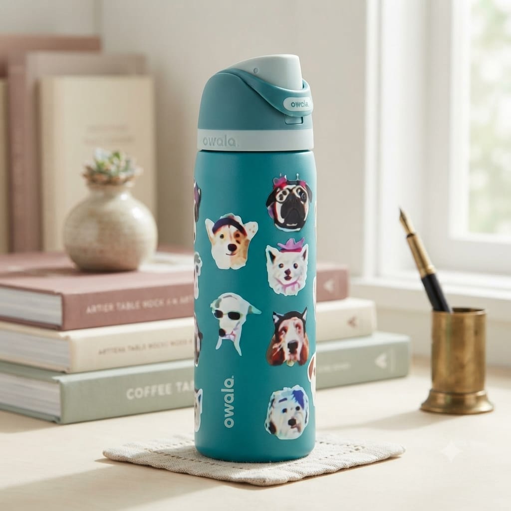 TERMO OWALA 32OZ (945ML) PERROS AZUL
