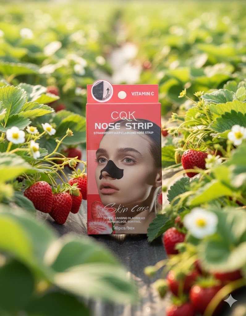 MASCARILLA CQK NARIZ PUNTOS NEGROS FRESA
