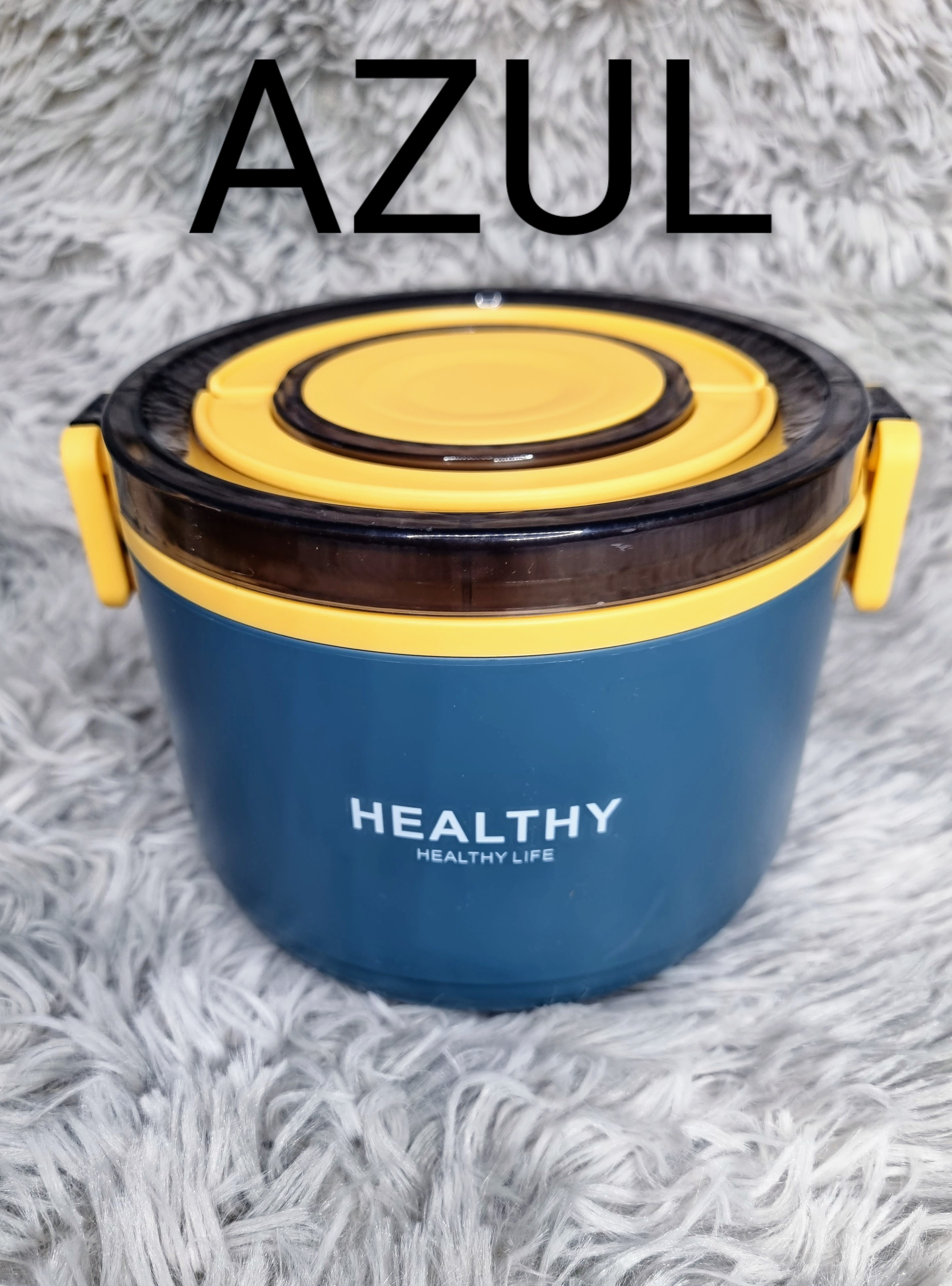 LONCHERA HEALTHY CIRCULAR AZUL