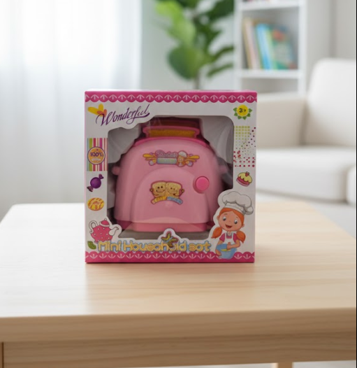 JUGUETE MINI ELECTRODOMESTICO TOSTADORA