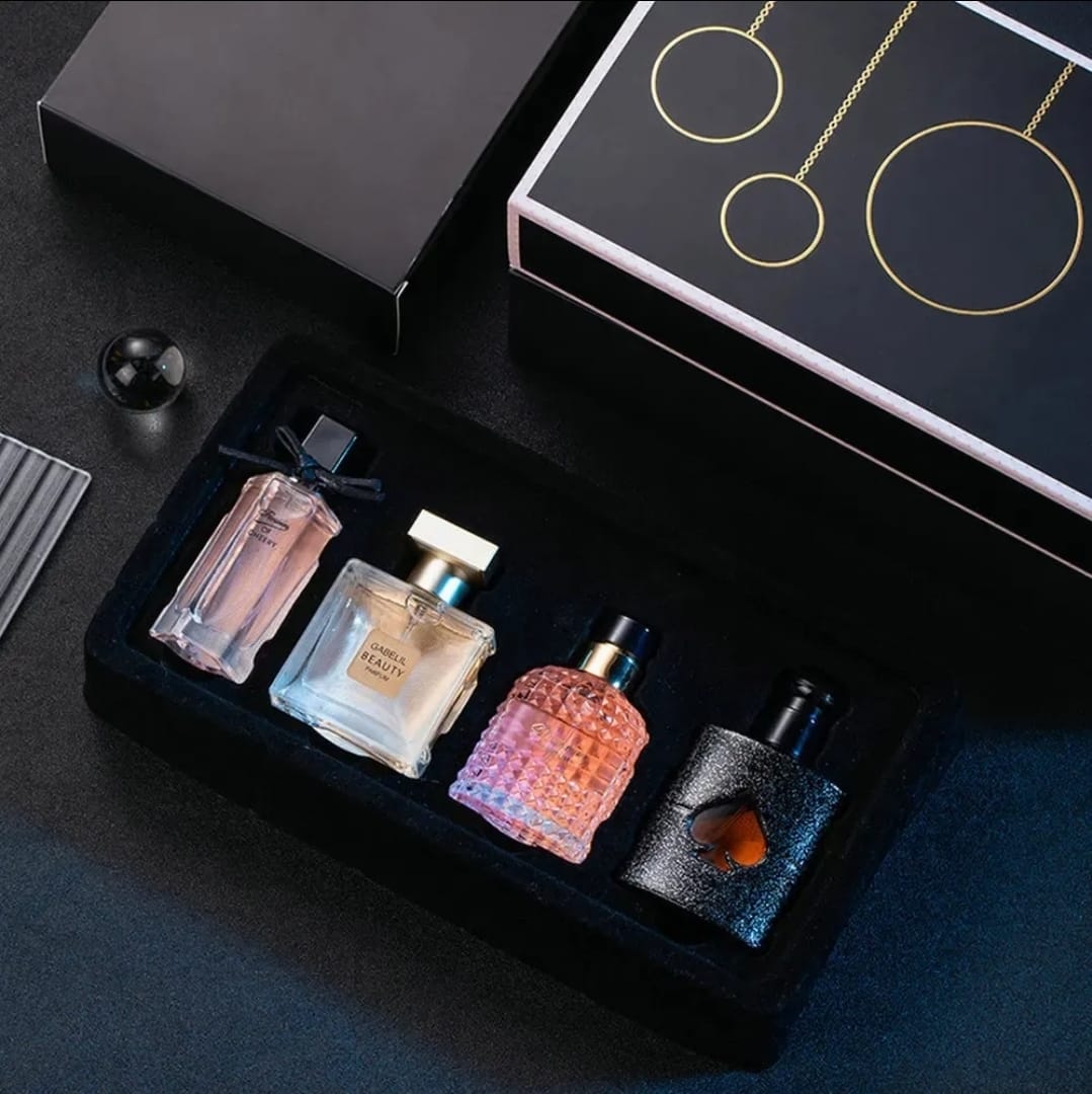 SET PERFUMES ESFERAS DORADAS (F211)