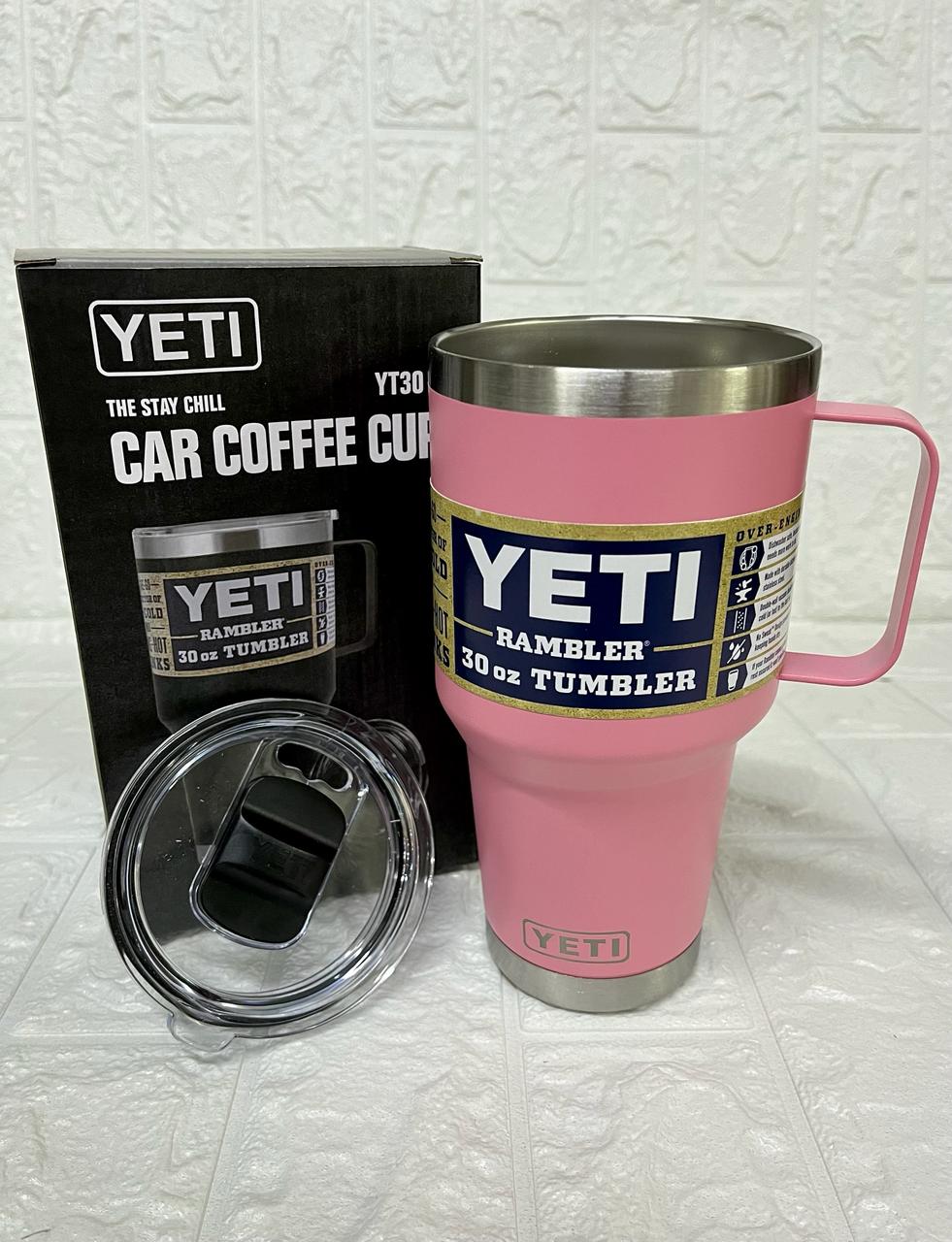 YETI 30 oz CON AGARRADERA ROSA